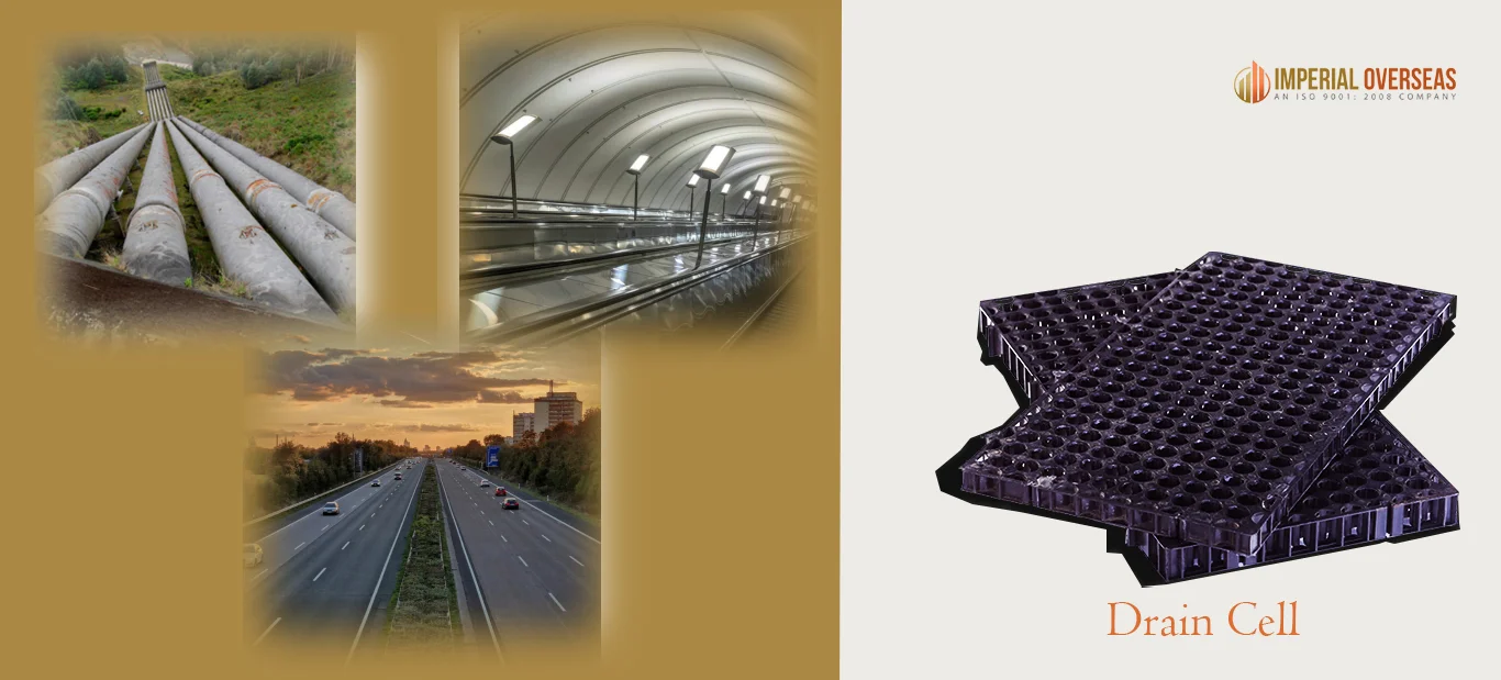 The Role of Drain Cells in Civil Engineering: Roads, Tunnels and drainage systems.