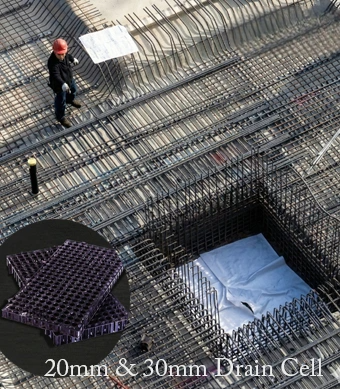 20mm & 30mm Drain Cell for Modern Drainage
